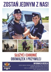 Plakat promujący zostanie policjantem