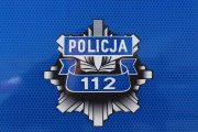 Odznaka policyjna z napisem &quot;Policja 112&quot;