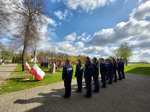 Młodzież z klasy mundurowej w Wojsławicach