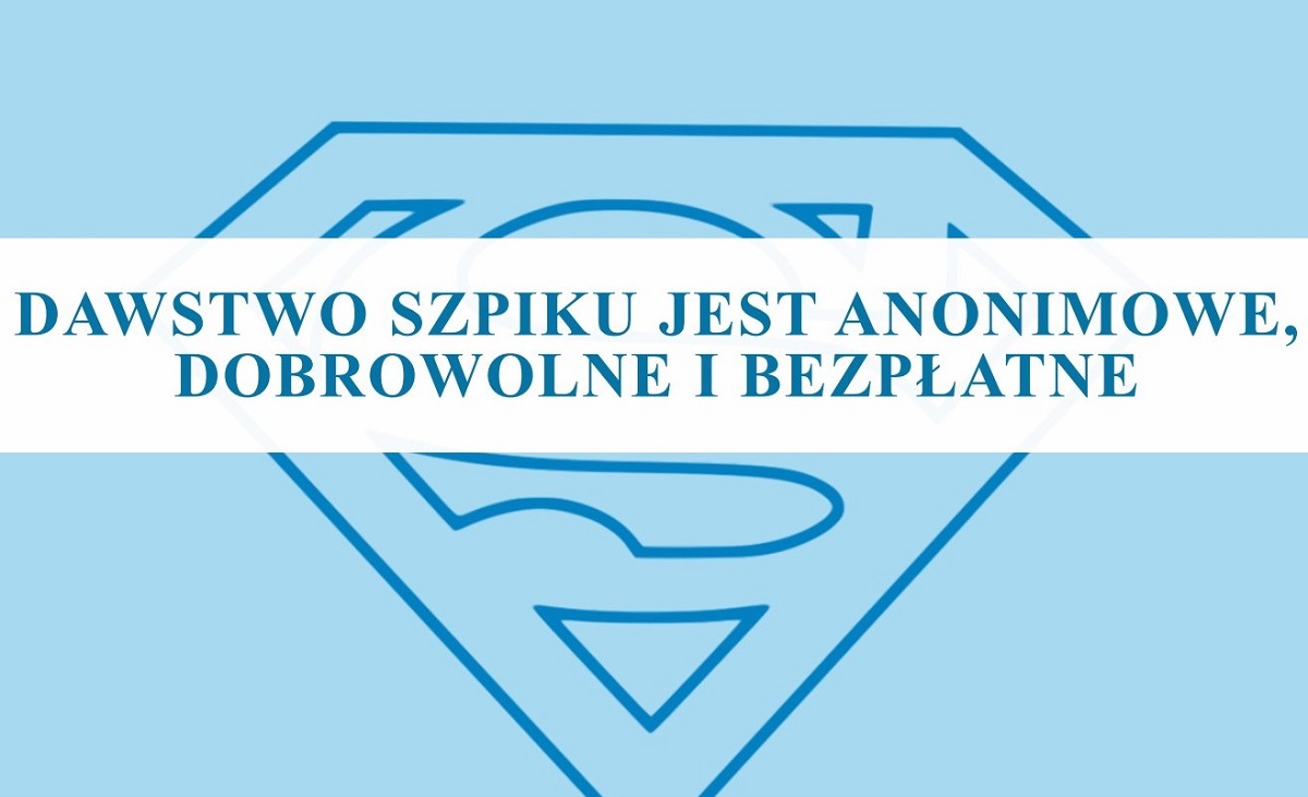 Grafika. Tekst: Dawstwo szpiku jest anonimowe, dobrowolne i bezpłatne.